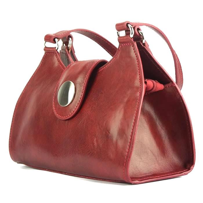 Vegetable Dyed Leather Handbag: Handmade Italian Calfskin Top Handle