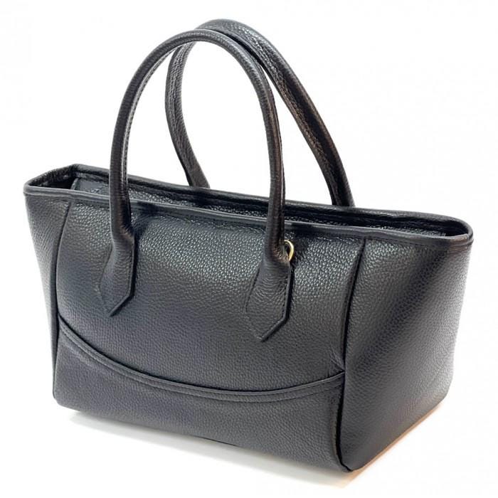 Handmade Italian Leather Tote Bag with Keychain