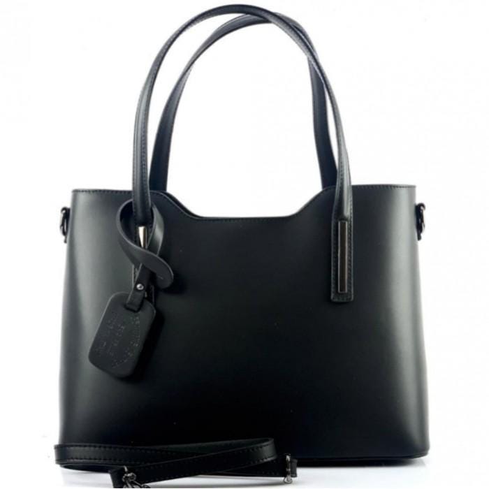 Handmade Saffiano Leather Tote Bag: Structured Italian Design
