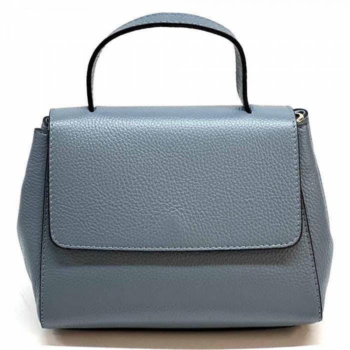 Grana Dollaro Leather Top Handle Handbag: Italian Craftsmanship