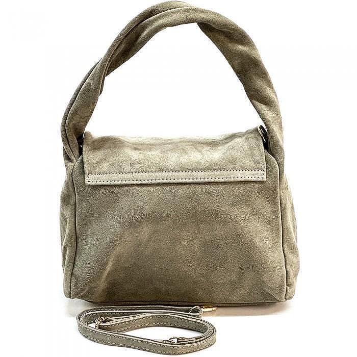 Premium Suede Handbag, Handmade in Italy, Free shipping from Italy to the U.S.