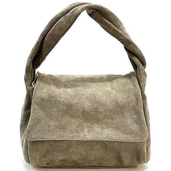 Premium Suede Handbag, Handmade in Italy, Free shipping from Italy to the U.S.