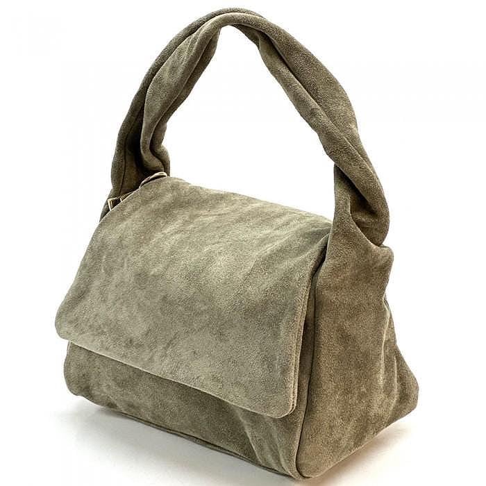 Premium Suede Handbag, Handmade in Italy, Free shipping from Italy to the U.S.
