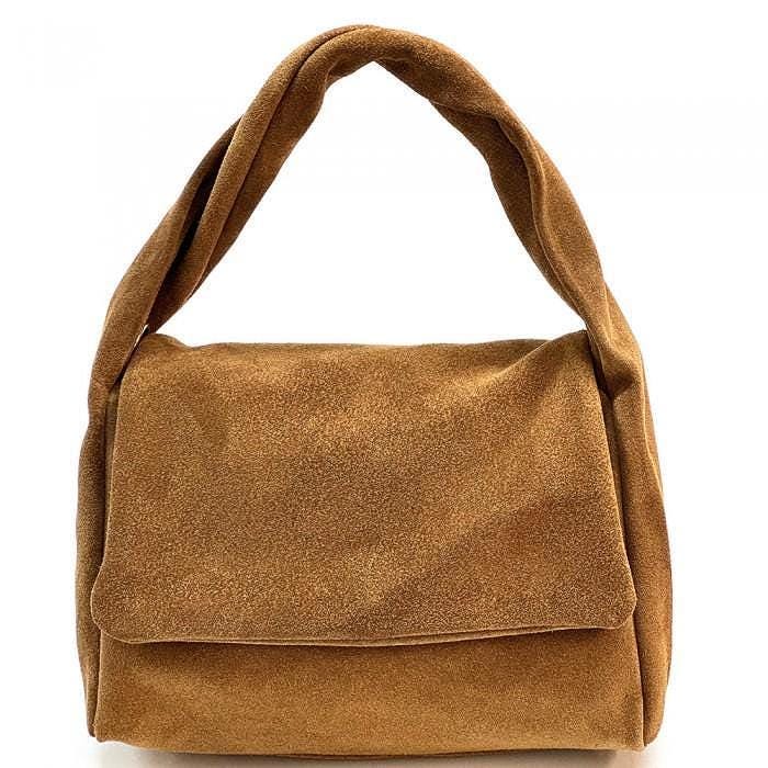 Premium Suede Handbag, Handmade in Italy, Free shipping from Italy to the U.S.
