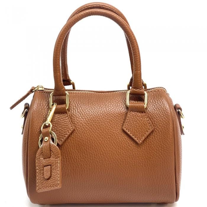 Pebbled Leather Tote Bag Handmade in Italy