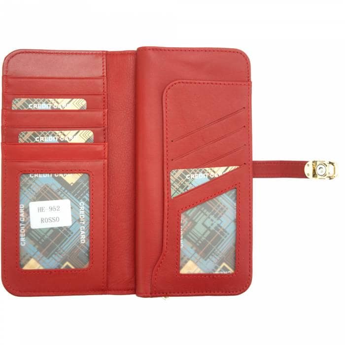 Patent Leather Wallet in Black or Red  Stocking Stuffer or Christmas Gift! Under 100