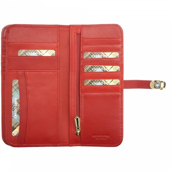 Patent Leather Wallet in Black or Red  Stocking Stuffer or Christmas Gift! Under 100