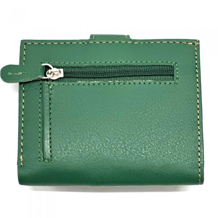 Handmade Italian Leather Compact Wallet, Credit Card Holder