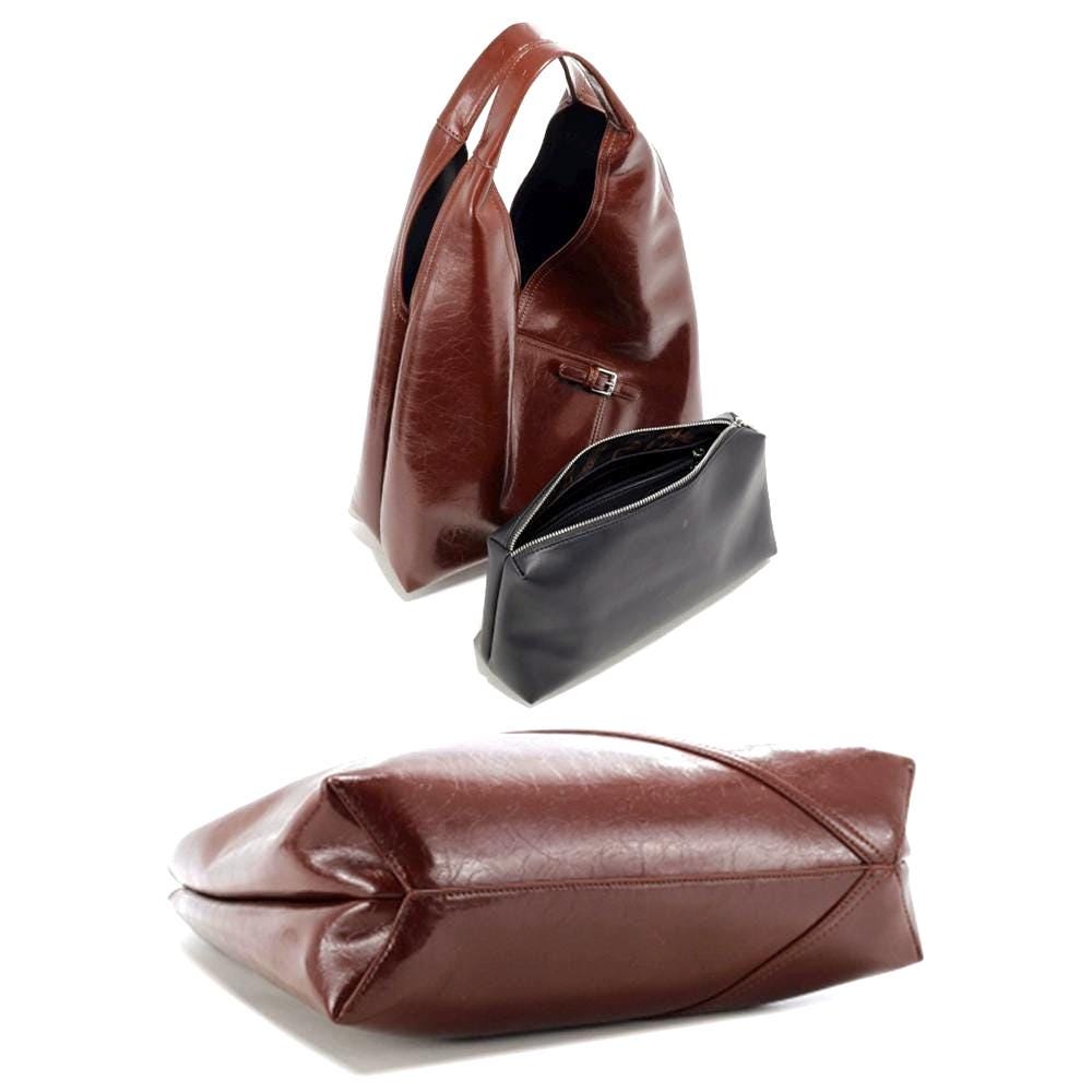 Large 2-in-1 Shoulder Hobo Bag with Pouch, Color Trending