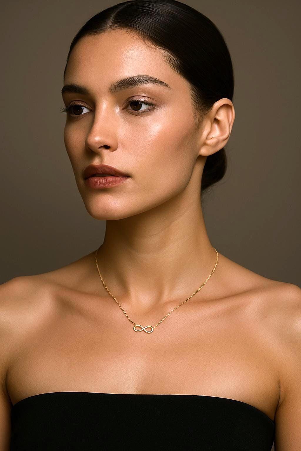 Eternal Knot Necklace - Istanbul Craftsmanship - 24k Gold Plated