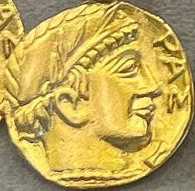 Constantine with Pearl Bracelet - Istanbul Craftsmanship - 24k Gold Plated - Flexible Sizing